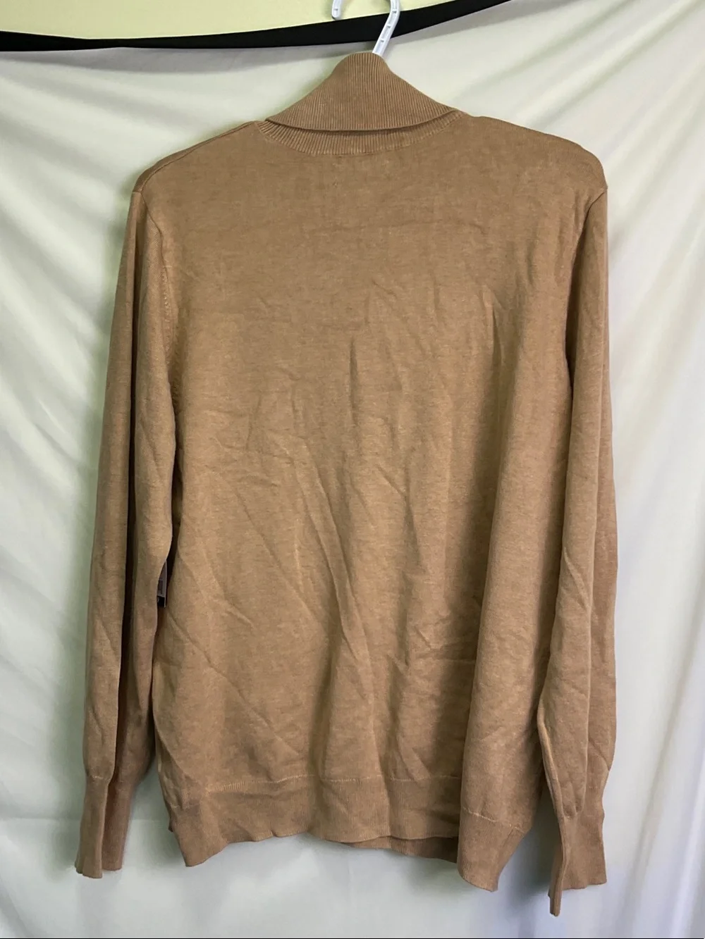 Nine West Men's Camel/Tan Turtleneck Sweater